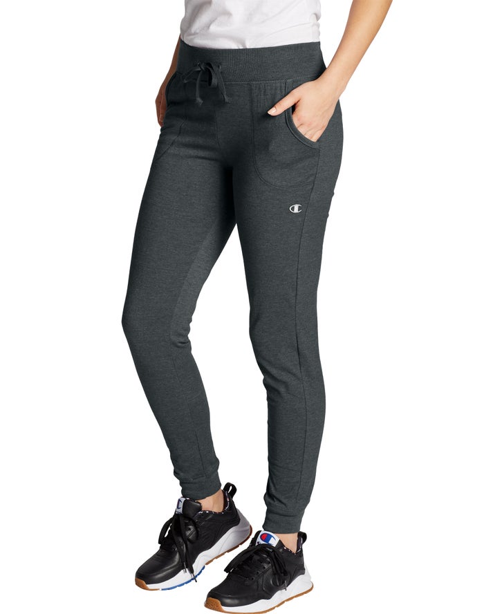 Jogger Champion Mujer - Classic Jersey ( Gris Oscuro ) 1340695-CT